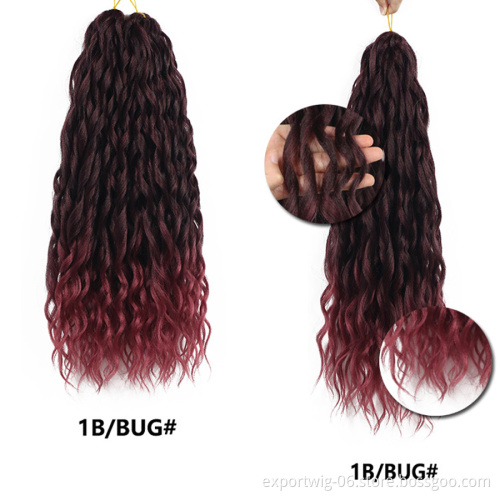 Synthetic Crochet Braids Afro Curls Yaki Kinky Braiding Hair For Extensions Afro Hair Soft Braids Ombre Loose Wave Hair